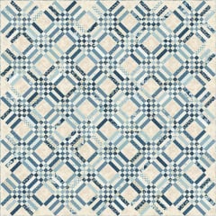 Blue Lattice Quilt Pattern by Laundry Basket Quilts