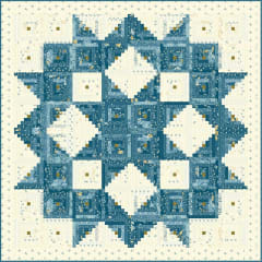 New Blue Broken Star Quilt Pattern from Edyta Sitar