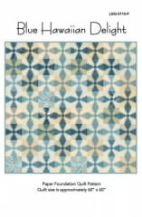 Blue Hawaiian Delight Quilt Pattern by Edyta Sitar -Laundry Basket Quilts