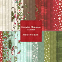 SNOWTOP MOUNTAIN FLANNEL TEN INCH SQUARES LAYER CAKE Bonnie Sullivan