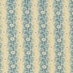 Kate's Garden Floral Trail Stripe Aqua Blue  by Betsy Chutchian for Moda