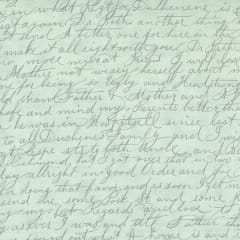 Collections Cause Etchings Text Aqua by H. Marcus & 3Sisters is a fabric with Wise Words Text and Words Script Handwriting.