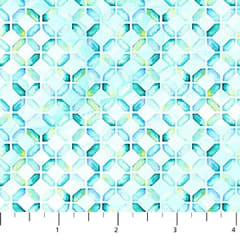 Concerto Grid Pale Blue by  Deborah Edwards & Melanie Samra for Northcott Fabrics