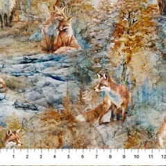 FOX DEN Wilderness for Northcott Fabrics