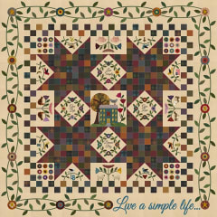 Live A Simple Life BOM Quilt Pattern: Primitive Gatherings: