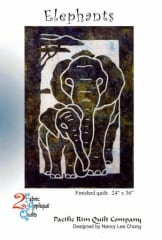 Elephants  Applique Quilt Pattern