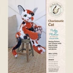 Charismatic Cat Stuffed Animal Pattern by Rustic Horseshoe