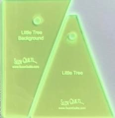 LITTLE  TREE TEMPLATE SET  by Suzn Quilts