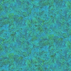 Dragonfly Illusions: Blue Bubble Texture # CD3212-BLUE shows a very small blender motif of tiny bubbles or dots that make up the design of this blender fabric for quilting.