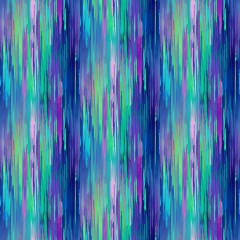 Dragonfly Illusions: Fantasy Illusion Stripe # CD3213-FANTASY shows a very narrow, modern, stripe motif in bright colors of purple, blue, teal, and green.