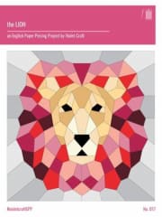 Lion Quilt Pattern by From Violet Craft