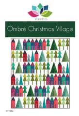 Ombre Christmas Village Quilt Pattern by V and Co