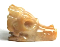 DH01-DRAGON HEAD IN YELLOW JADE