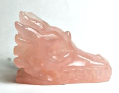 DH03-DRAGON HEAD IN ROSE QUARTZ