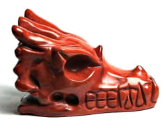 DH06-DRAGON HEAD IN RED JASPER