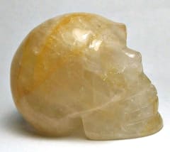 SK-40  50mm STONE SKULL IN GOLDEN HEALER