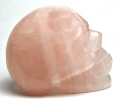 SK-01 50mm STONE SKULL IN ROSE QUART