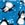 Penguins on Blue