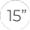 15 inches