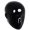 Glossy Black Abstract Head