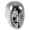 Metallic Silver Abstract Head
