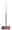 Base D - Center Pole Brushed Metal Base 14x14x42" tall with 5/8" flange (MB6-3)