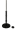 Black Round post form base