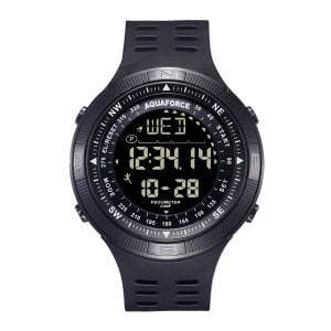 Aquaforce Multi Function Digital Watch 22-001 tactical watch with compass and pedometer