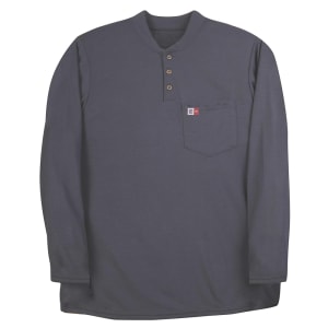 Big Bill Flame Resistant Midweight Long-Sleeve Henley DW18PD8