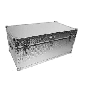 Biltmore 501-HT Embossed Metal Covered Trunk Footlocker Made in USA