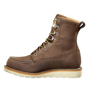 Carhartt 8 Inch Soft Moc Toe Waterproof Slip Resistant Wedge Leather Work Boot FW8095-M