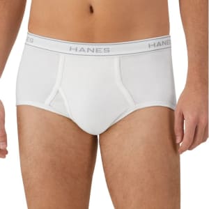 Hanes 6 Pack White  Briefs Underwear  2252P6