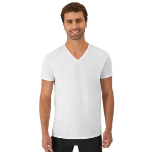 Hanes 3 Pack White V-Neck T-Shirt - 777SDG