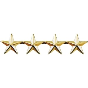 Four Stars 1 Inch High Insignia 4473