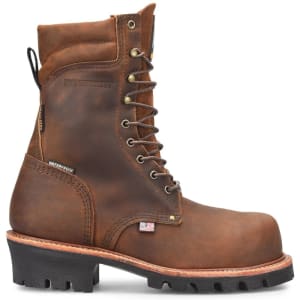 Matterhorn USA Super Collar 9 Inch Waterproof 400G Insulated Composite Safety Toe Logger Work Boot MT2580