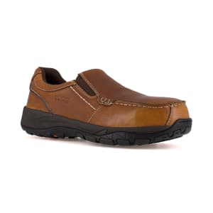 Rockport Extreme Light Composite Toe Twin Gore Moc Toe Slip On Casual Work Shoe RK6748