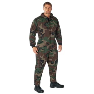 Rothco 7015 Woodland Camouflage Insulated Coveralls