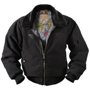 Rothco Black Vintage B-15A Bomber Jacket 8640