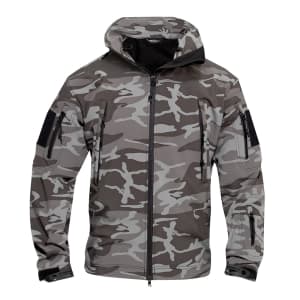 Rothco Black Camo Special Ops Soft Shell Jacket - 97675