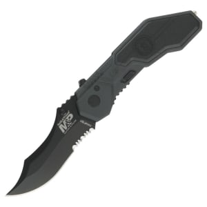 S  & W Assisted Open Knife Drop Point SWMP1BS