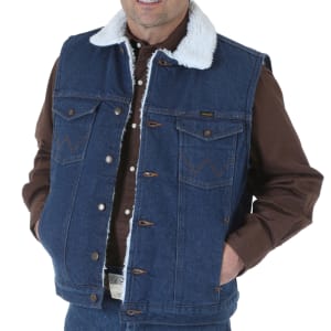 Wrangler Sherpa Lined Denim Vest 74131PW
