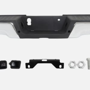 Factory Ford F350 Chrome Rear Bumper sensor holes