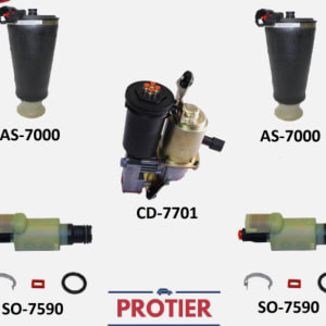 Rear Air Suspension Kit w/ Compressor & Solenoids
