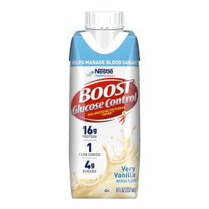 Nestle Healthcare Nutrition BoostÂ® Glucose Control Vanilla Balanced Nutritional Drink, 8-ounce Carton