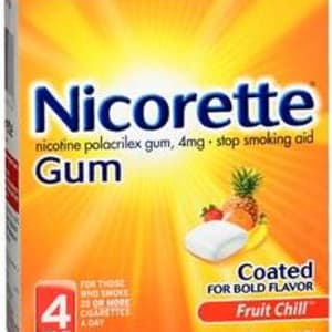 Haleon US Services Inc Nicorette Nicotine Polacrilex Gum 4 mg Fruit Chill