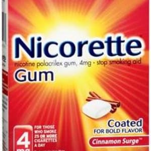 Glaxo Consumer Products NicoretteÂ® Stop Smoking Aid Gum 4 mg Cinnamon Surge