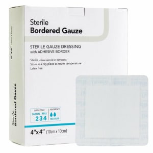 Sion Brands LLC DermaRiteÂ® Adhesive Dressing, 4 x 4 Inch, White