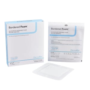 Sion Brands LLC BorderedFoamÂ® Adhesive with Border Foam Dressing, 6 x 6 Inch