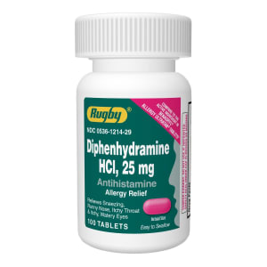 Major Pharmaceuticals RugbyÂ® Diphenhydramine Antihistamine Allergy Relief