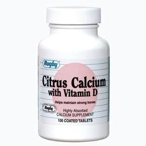Actavis RugbyÂ® Cholecalciferol / Calcium Citrate Joint Health Supplement